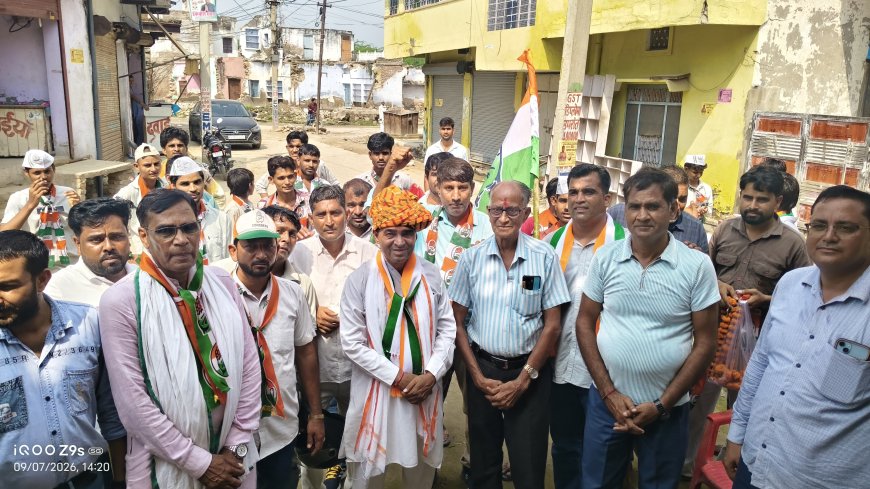 लक्ष्मणगढ़ में कांग्रेस का तूफानी जनसंपर्क: विधायक मांगेलाल मीणा ने किया वार्डों का दौरा; वार्ड 8 में निर्दलीय प्रत्याशी का कार्यालय शुरू