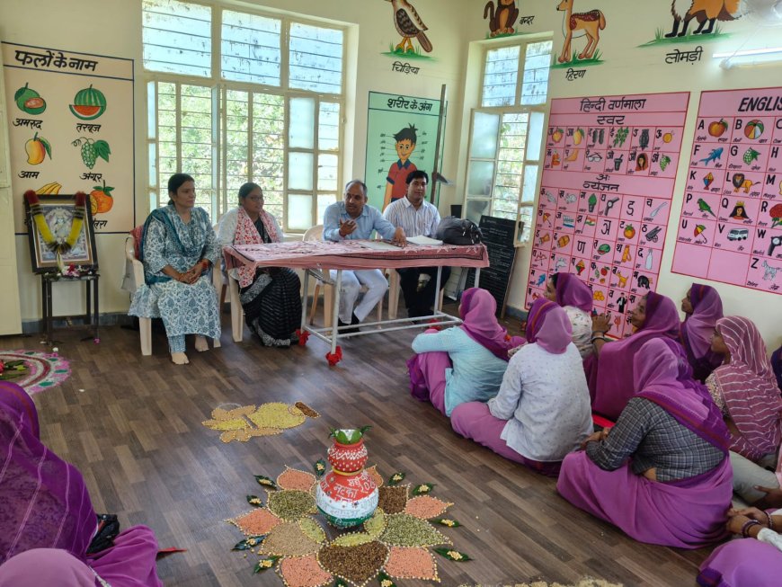 नीमला में नन्द घर आंगनवाड़ी केन्द्र पर हुआ पोषण माह का शुभारंभ