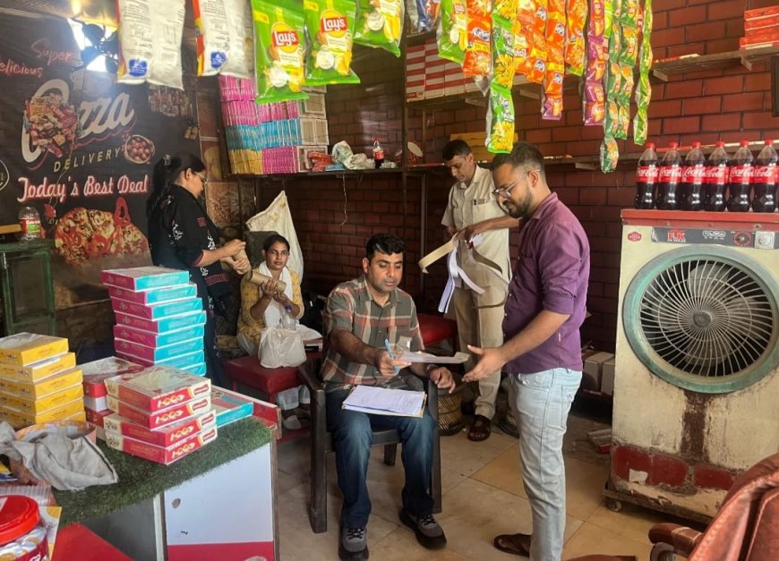 चिकानी-बहादुरपुर में खाद्य सुरक्षा विभाग की कार्रवाई, 45 किलो दूषित मिठाई नष्ट