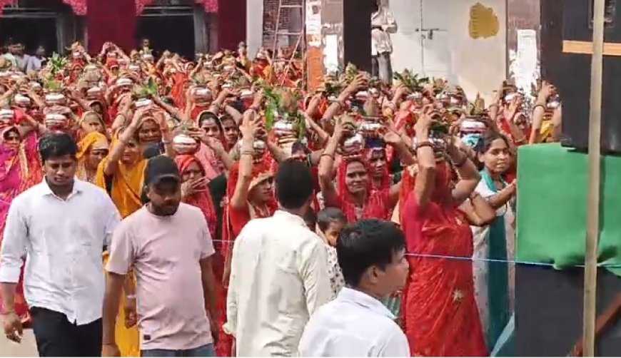 राजगढ़ के छाहर्रीन धाम पर कलश यात्रा के साथ तीन दिवसीय मेला शुरू