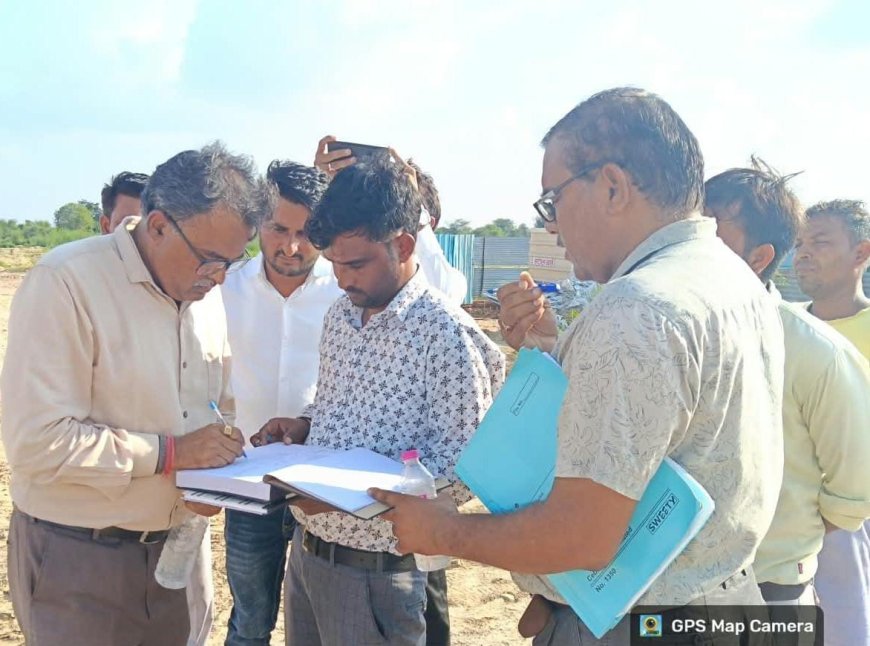 अधीक्षण अभियन्ता ने किया निर्माणाधीन बालिका सैनिक स्कूल का निरीक्षण; समसा की देखरेख में हो रहा निर्माण