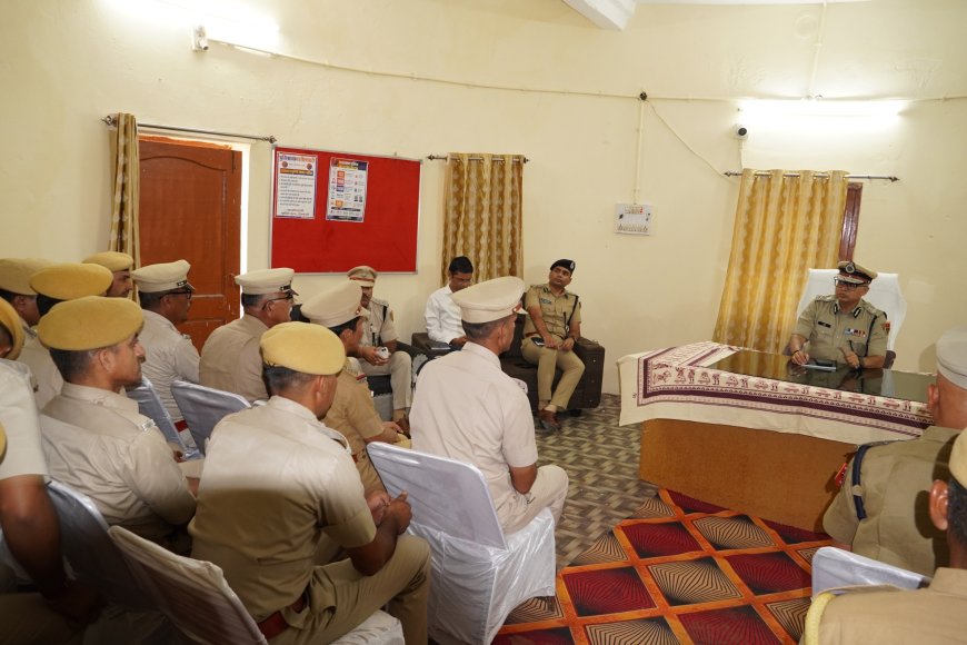 DGP राजीव कुमार शर्मा ने किया सिणधरी थाने का निरीक्षण: नशे के सौदागरों पर सख्त कार्रवाई और बीट प्रणाली को मजबूत करने के दिए निर्देश