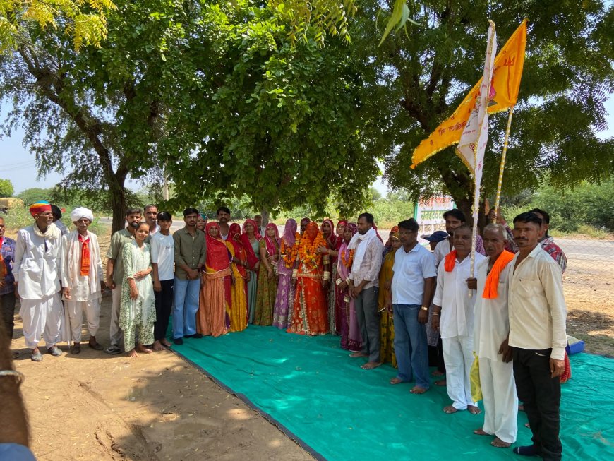 बावड़ी: अणवाणा से जसोल माजीसा धाम के लिए रवाना हुई 5वीं पैदल यात्रा,सुख-समृद्धि की कामना के साथ उमड़ा आस्था का सैलाब