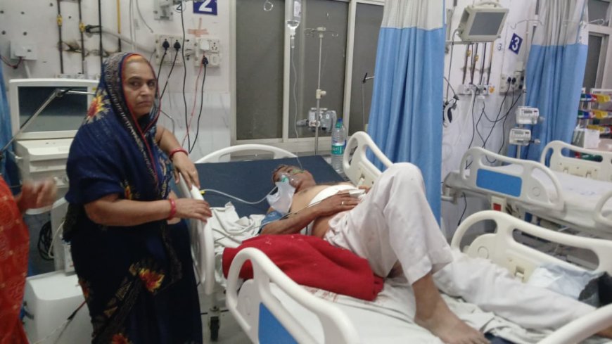 दामाद ने ससुर पर दरांती से किया जानलेवा हमला, सिर पर भी किए वार; गंभीर हालत में जयपुर रेफर