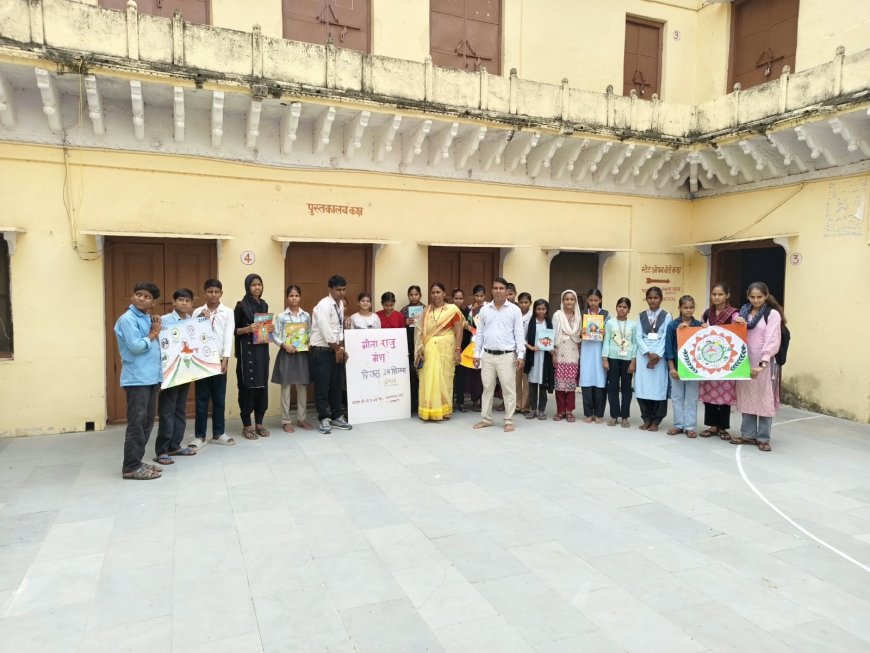 लक्ष्मणगढ़ बालिका विद्यालय में शिक्षा सुरक्षा अधिकार एवं सशक्तिकरण को लेकर दी जानकारी