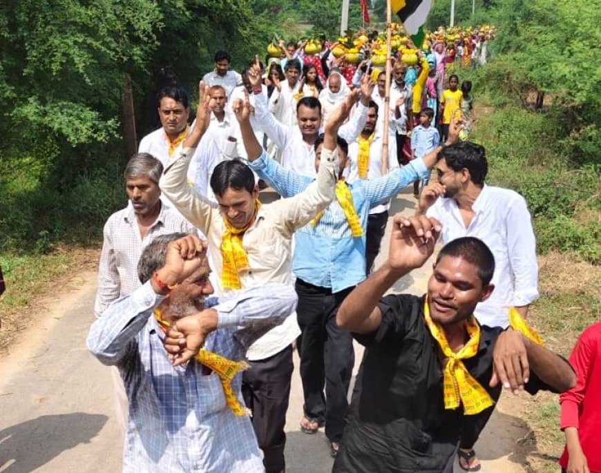 ऊकरूंद में श्रीमद् भागवत कथा का भव्य शुभारंभ: विशाल कलश यात्रा से भक्तिमय हुआ माहौल, जगह-जगह श्रद्धालुओं का स्वागत