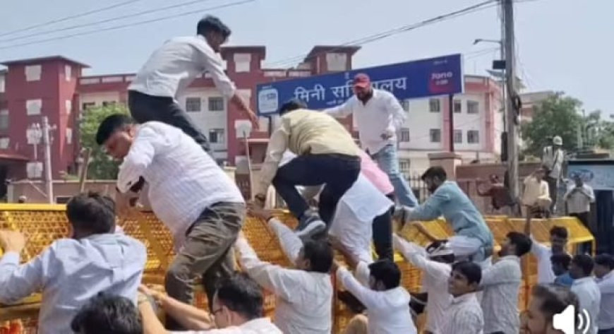 मुख्य निर्वाचन आयुक्त और पीएम मोदी के खिलाफ लगाए 'वोट चोर, गद्दी छोड़' के नारे: अलवर में कांग्रेस का उग्र प्रदर्शन