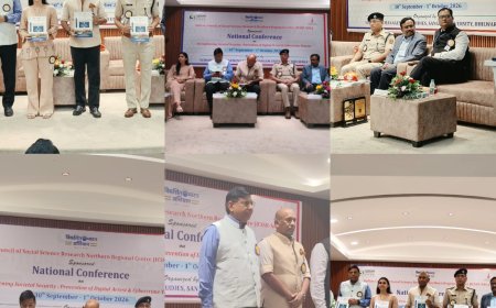 संगम विश्वविद्यालय में राष्ट्रीय सम्मेलन के प्रथम दिवस डिजिटल अरेस्ट और साइबर अपराधों से सामाजिक सुरक्षा को मजबूत करने पर विशेषज्ञों ने किया मंथन