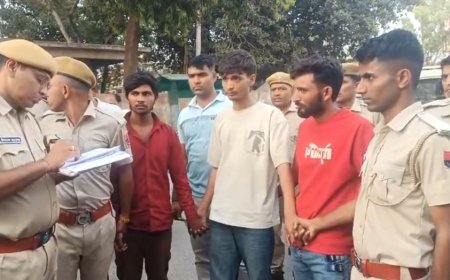 थानागाजी में व्यापारी से 1.60 लाख की लूट का पर्दाफाश: पुलिस ने 4 बदमाशों को दबोचा, थाने से दुकान तक कराई मौके की तस्दीक