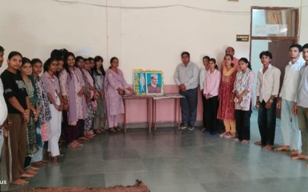 राष्ट्रपिता महात्मा गांधी एवं पूर्व प्रधानमंत्री लाल बहादुर शास्त्री की जयंती श्रद्धा पूर्वक मनाई