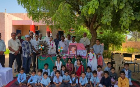 राजकीय प्राथमिक विद्यालय राड़ो की ढाणी में मनाई गई गांधी जयंती: च्छता, अनुशासन और राष्ट्रहित के प्रति जागरूक रहने का लिया संकल्प