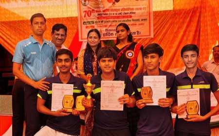 टेबल टेनिस में भीलवाड़ा का ऐतिहासिक पराक्रम: राज्य स्तर पर जीता रजत पदक, खिलाड़ियों ने रचा इतिहास