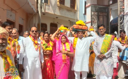 पुर के डूंगरी बालाजी मंदिर में भव्य सात दिवसीय श्रीमद्भागवत कथा का शुभारंभ: पितरों के तर्पण का भी होगा आयोजन