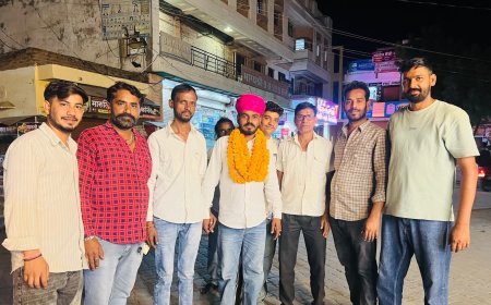 पाली: युवा कांग्रेस के जिला संगठनात्मक चुनाव में सुरेश भार्गव बने जिला महासचिव, समर्थकों ने मनाई खुशी