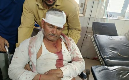 कठूमर में खूनी संघर्ष: खेत के बंटवारे को लेकर दो पक्षों में लाठी-भाटा जंग, महिलाओं समेत 7 लोग घायल