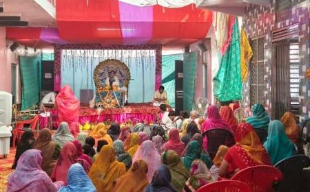 लक्ष्मणगढ़: खंडेलवाल धर्मशाला में चल रही श्रीमद् भागवत कथा, श्राद्धकाल में पितृ दान और तर्पण का बताया विशेष महत्व