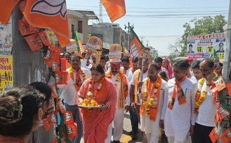 प्रधानमंत्री मोदी के सार्वजनिक जीवन के 25 वर्ष पूर्ण होने पर सिरोही में आयोजित हुई 'सेवा ज्योति यात्रा' और 'विकसित भारत संकल्प सभा'