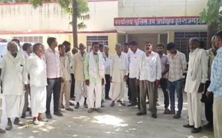 राजगढ़: लापता विवाहिता को दस्तयाब करने की मांग को लेकर भारतीय किसान यूनियन (अराजनैतिक) ने डीएसपी को सौंपा ज्ञापन