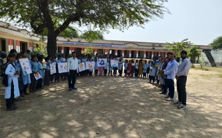 अंतरराष्ट्रीय बालिका दिवस पर छात्राओं ने दिया शिक्षा और सशक्तीकरण का संदेश