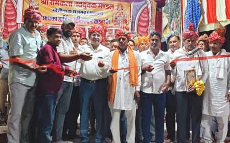 भगवान राम के आदर्शों को जीवन में अपनाएं युवा: IRS अधिकारी मिश्री लाल मीणा; मोतीवाड़ा में रामलीला का भव्य शुभारंभ