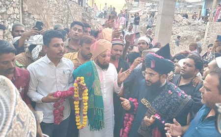मकराना में इस्लामिक स्कॉलर मुफ्ती सलमान अजहरी ने किया शेरानी मार्केट का शिलान्यास; इलाके की तरक्की और बरकत के लिए की दुआ