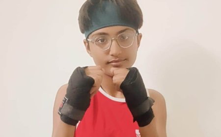 खैरथल की बेटी हुशिका व्यास का बॉक्सिंग रिंग में शानदार कमाल: स्टेट में ब्रॉन्ज और जिला स्तर पर जीता गोल्ड व 'बेस्ट बॉक्सर' का खिताब