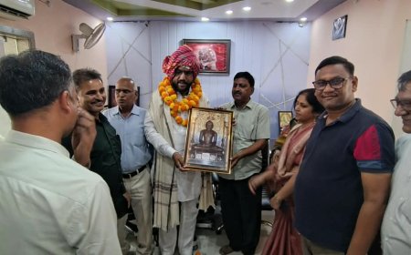 खेड़ली में वैश्य समाज ने किया पालिका अध्यक्ष पवन जैन का अभिनंदन:EWS प्रमाण पत्र के लिए 480 रुपये की अनिवार्यता समाप्त