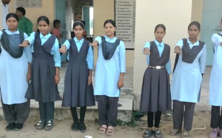 मकराना: राजकीय उमावि काशी नगर में कन्या पूजन के साथ दिलाई शत-प्रतिशत मतदान की शपथ
