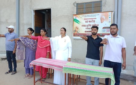 उदयपुरवाटी:आंतरिक जागृति ही नशा मुक्ति का सशक्त मार्ग: ब्रह्माकुमारी संस्थान के तत्वावधान में विद्यार्थियों ने ली आजीवन व्यसन मुक्त रहने की शपथ