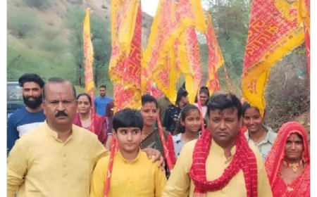 उदयपुरवाटी: ‘चलो बुलावा आया है...’, 19 अक्टूबर को निकलेगी शाकंभरी सकराय धाम की विशाल निशान पदयात्रा