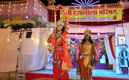झुंझुनूं: राम-सीता विवाह से गूंजा रामलीला मैदान: परशुराम और लक्ष्मण के संवाद ने बांधा समां, उमड़े दर्शक