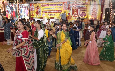 सिरोही के रामझरोखा मैदान में गरबा रास बना श्रद्धा और भक्ति का विराट संगम, उमड़ा जनसैलाब