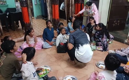नवरात्र का श्रद्धापूर्वक समापन: श्रद्धालुओं ने माता की ज्योत के साथ कन्याओं को कराया भोजन, लिया आशीर्वाद