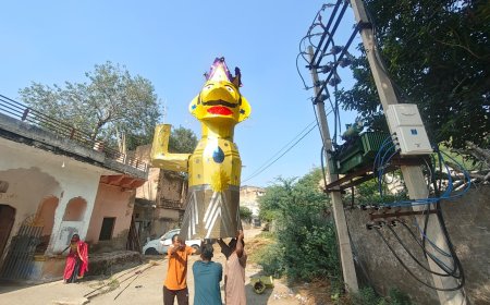 उदयपुरवाटी में नांगल नदी के तट पर होगा रावण दहन, 31 फीट ऊंचे पुतले और भव्य आतिशबाजी का रहेगा विशेष आकर्षण