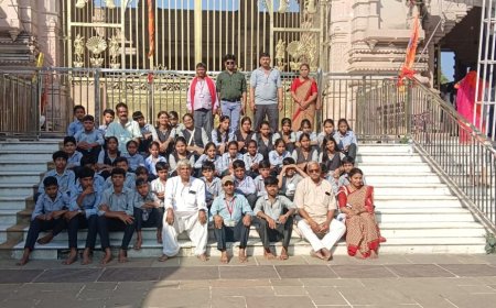 मेवाड़ की शौर्यगाथा और सांस्कृतिक धरोहरों से रूबरू हुआ आदर्श विद्या मन्दिर का दल;  तीन दिवसीय 'मेवाड़ दर्शन' शैक्षिक भ्रमण संपन्न, 53 सदस्यीय दल रहा शामिल