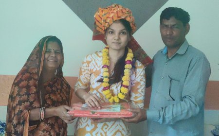 वंदना बैरवा का MBBS में अंतिम चयन, परिवार और क्षेत्र में खुशी की लहर; कड़ी मेहनत और लगन से हासिल की सफलता,