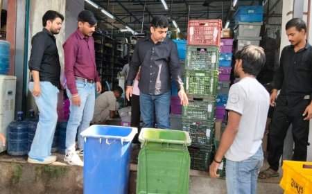 भिवाड़ी में जेप्टो वेयरहाउस से करीब 150 किलो खाद्य पदार्थ और 50 किलो आटा मौके पर ही करवाया नष्ट और मिली भारी अनियमितताएं