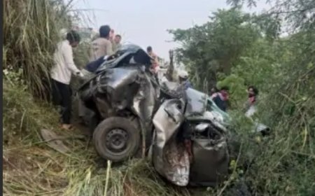 खाटूश्यामजी के दर्शन कर लौट रहे आगरा के 6 फोटोग्राफर दोस्तों की कार खाई में गिरी; 4 की दर्दनाक मौत, 2 गंभीर घायल