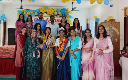 श्री मनसा गर्ल्स कॉलेज में फ्रेशर पार्टी का भव्य आयोजन; दीपक कनवा 'मिस फ्रेशर' और पायल कुमावत बनीं 'मिस ब्यूटी'