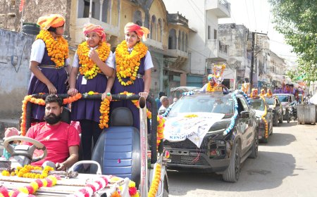 राज पब्लिक स्कूल ने 70वीं जिला खेलकूद प्रतियोगिता में रचा इतिहास: 55 पदकों के साथ बना जिला चैंपियन, नगर में निकली भव्य चैंपियंस रैली