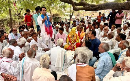 महुवा:  विधायक राजेंद्र मीणा ने पंचायत समिति व जिला परिषद प्रत्याशियों के पक्ष में की वोट की अपील