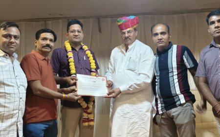 मकराना :मनोज जांगिड़ बने विश्वकर्मा एजुकेशन ट्रस्ट के जिला प्रभारी