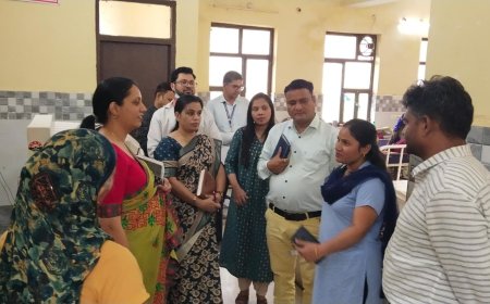 राज्य स्तरीय मातृ स्वास्थ्य दल ने किया सीएचसी कठूमर का निरीक्षण,गुणवत्तापूर्ण सेवाएं देने के दिए निर्देश