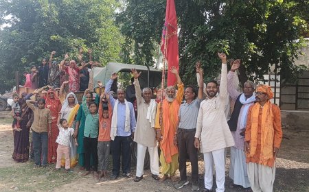 जय नारायणी' के जयकारों से गूंजा हलैना: माता की जन्मभूमि गढ़मोरा के लिए 21वीं वाहन यात्रा रवाना, भक्तों में भारी उत्साह