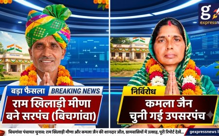 बिचगांवा में फिर चला रामखिलाड़ी मीणा का जादू: 317 वोटों के अंतर से दर्ज की ऐतिहासिक जीत, कमला जैन बनीं निर्विरोध उपसरपंच
