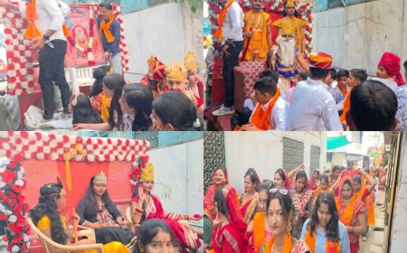 मकराना में महाराजा अजमीढ़ जयंती की धूम: सजीव झांकियों के साथ निकली भव्य शोभायात्रा, मेधावी छात्र और वरिष्ठजन सम्मानित