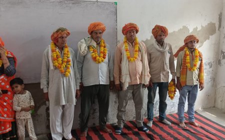 कठूमर: सहजपुरा के नवनिर्वाचित उपसरपंच रामकेश मीणा का जोरदार स्वागत, ग्राम पंचायत में विकास कार्यों को गति देने का संकल्प
