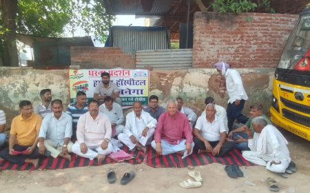 "अस्पताल रूपबास में ही बने!" चैकोरा में भूमि आवंटन के विरोध में लामबंद हुए जनप्रतिनिधि और जनता