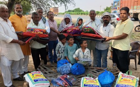 त्योहारों के पर्व पर पीड़ितों को मिला सहारा: समृद्ध भारत अभियान ने दी राशन किट, बिस्तर, कपड़े और नकद सहायता