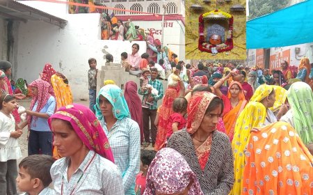 राजगढ़ के प्राचीन चौथ माता मंदिर में गूंजे जयकारे: सुहागिनों ने रखा करवा चौथ व्रत, अखंड सौभाग्य की की कामना